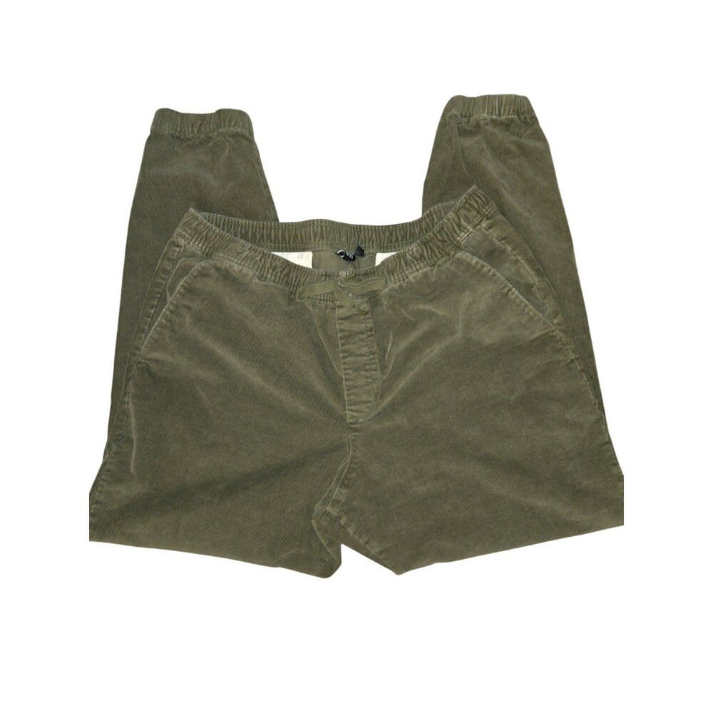 GAP MENS CORDUROY OLIVE GREEN JOGGERS SZ XL Tall